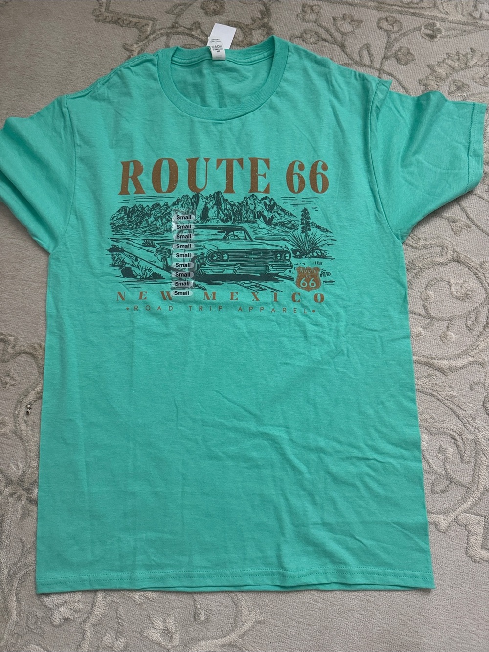 Route 66 New Mexico Graphic Tee for Kids - Teal